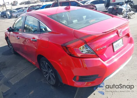 2019 Honda Civic Touring из США, поврежденный, VIN JHMFC1F98KX010930